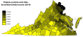 Virginia counties and cities by median family income (2010)