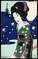 Postcard by Takehisa Yumeji, 1930s