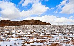 Snow in the Midian mountainous region