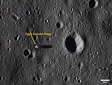 Chandrayaan-2 image of the Lunar Module Eagle descent stage