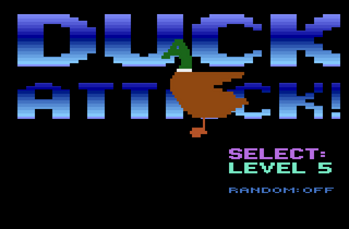 Duck Attack! title screen