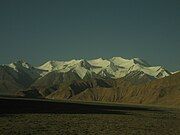 The Qingzang Railway can be seen on the far left