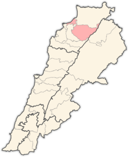 Location in Lebanon