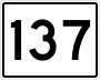 State Route 137 marker