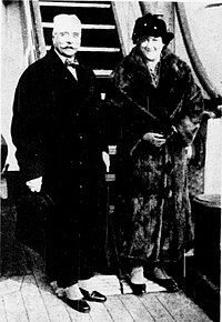 Leila von Meister with her husband. 1925.