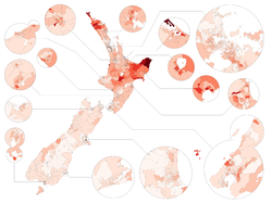 Māori   Less than 5%   More than 5%   More than 10%   More than 20%   More than 30%   More than 40%   More than 50%   More than 60%   More than 70%   More than 80%