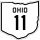 State Route 11 marker