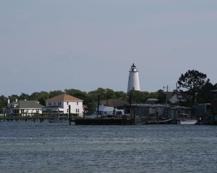 File:OcracokeLighthouseSilverLake.JPG