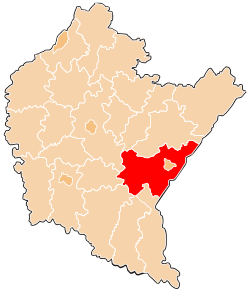 Location within the voivodeship