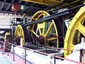 Steam engine in the power house at Paranapiacaba