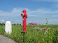 Image 9A fire hydrant in Alkmaar, the Netherlands. Fire hydrants are a source of water provided by most metropolitan communities to enable firefighters to tap into the municipal water supply to assist in extinguishing a fire.