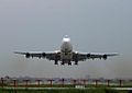 A PIA B747 taking off at Lahore