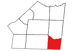 Location of Lanes Creek Township in Union County