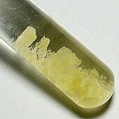 A tube of samarium sulfate