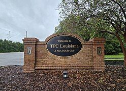 TPC Louisiana sign