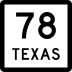 State Highway 78 marker