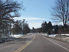 Looking at Briggsville on Highway 23