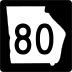 State Route 80 marker