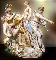 Judgement of Paris, c. 1801, Capodimonte porcelain (Capitoline Museums, Rome)