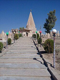 Yazidi temple in Khoshaba