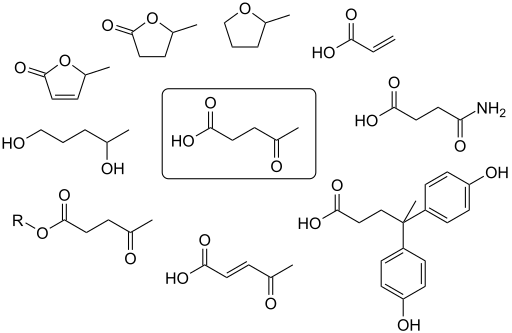 File:Levulinic acid family.svg