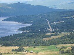 Sorrento and the Trans Canada Highway