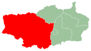 Location of the district within the region of Vakinankaratra.