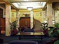 The "Stairway to Nowhere" with a bronze tablet in honor of Eleanora Duse by Frank Vittor located in the Tansky Family Lounge[35]