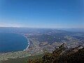 Maehara coast and Lake Ikeda from the summit