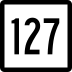 Route 127 marker