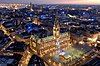 Night view of Hamburg, Germany, alleged birthplace of the Hamburg Steak