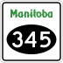 Provincial Road 345 marker