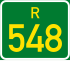 Regional route R548 shield