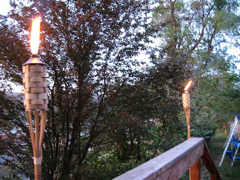 File:Tiki torches.JPG