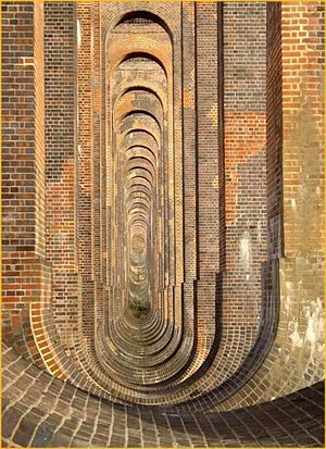 Under the Ouse Valley Viaduct