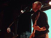 B. C. Green and Justin Broadrick performing as Godflesh