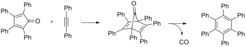 Hexaphenylbenzene synthesis