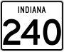 State Road 240 marker