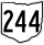 State Route 244 marker