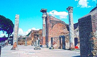 Ruins of the baths of Ostia.