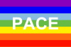 The colors in the PACE flag (Italian for 'peace')