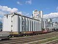 Train cargo terminal near the Second Narrows Bridge.