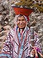 A Peruvian man in traditional dress