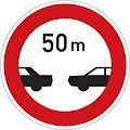 B 34: Minimum distance between vehicles