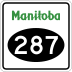 Provincial Road 287 marker