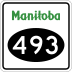 Provincial Road 493 marker