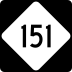 North Carolina Highway 151 marker