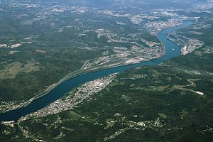 An aerial view of the central part of the MSA