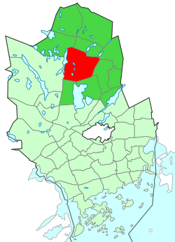 Location of Röylä within Espoo