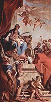 Madonna enthroned with Saints by Sebastiano Ricci